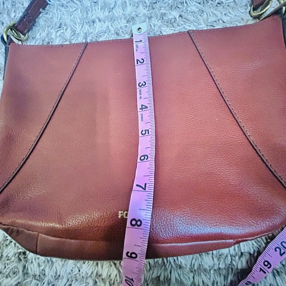 Fossil Skylar shoulder bag  Brandy Leather Bag Purse - Picture 11 of 11